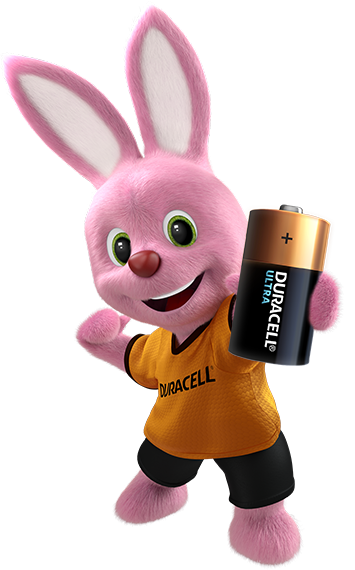 Bunny holder Duracell alkalisk Ultra C-batteri