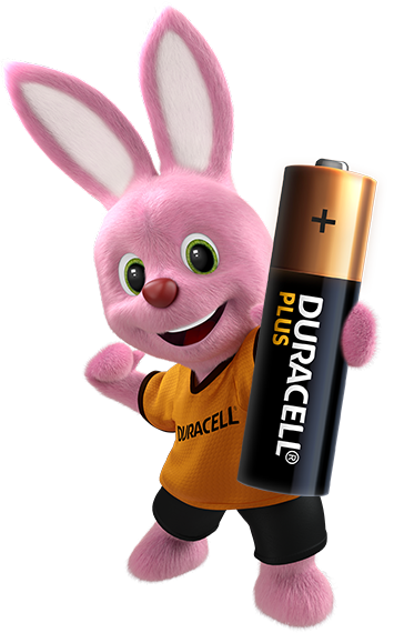 Bunny introducerer Duracell Alkaline Plus AA-størrelse batteri