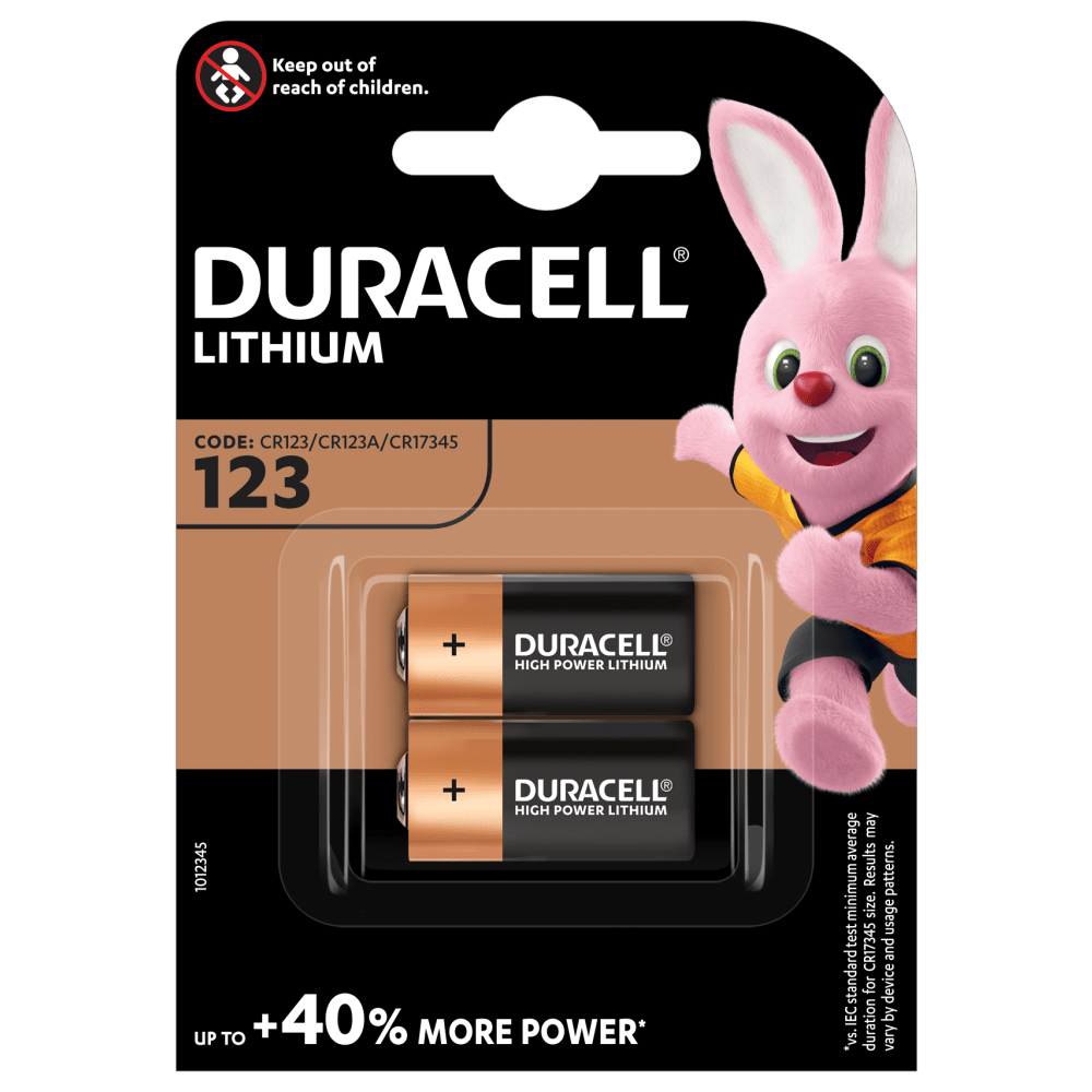 Duracell Speciality Lithium 123 Batterier i 2 stk pakning