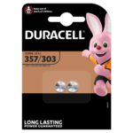 Duracell specialiseret sølvoxid 357/303 møntbatteri