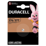 Duracell specialiseret sølvoxid 377/376 møntbatteri