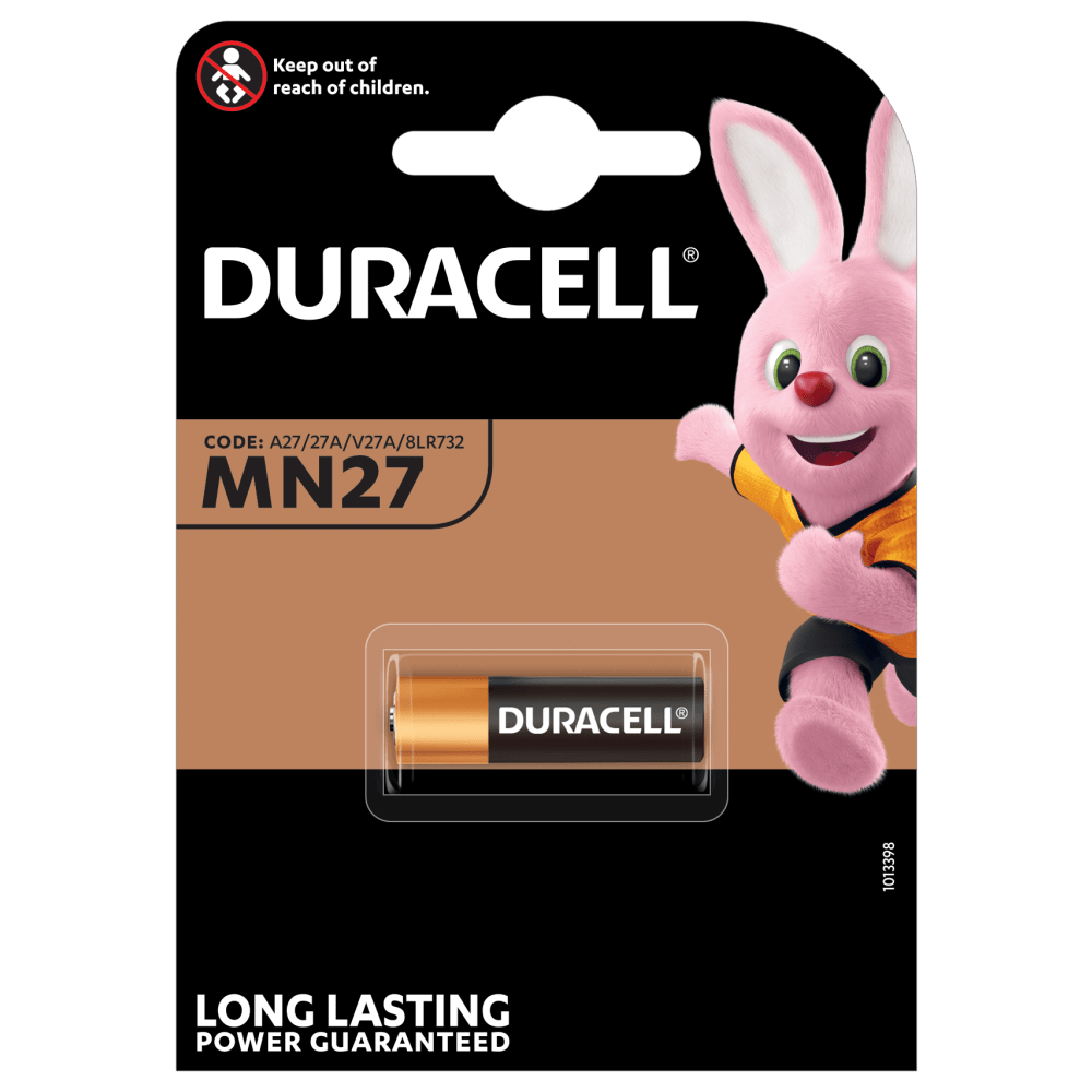 Duracell MN27 alkalisk speciale 12V batteri i en pakke