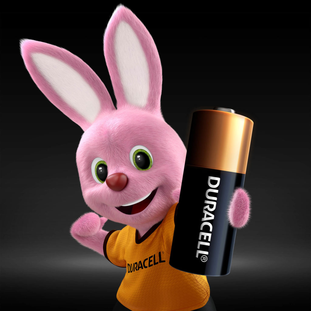 Bunny introducerer Duracell Alkaline batteri MN21