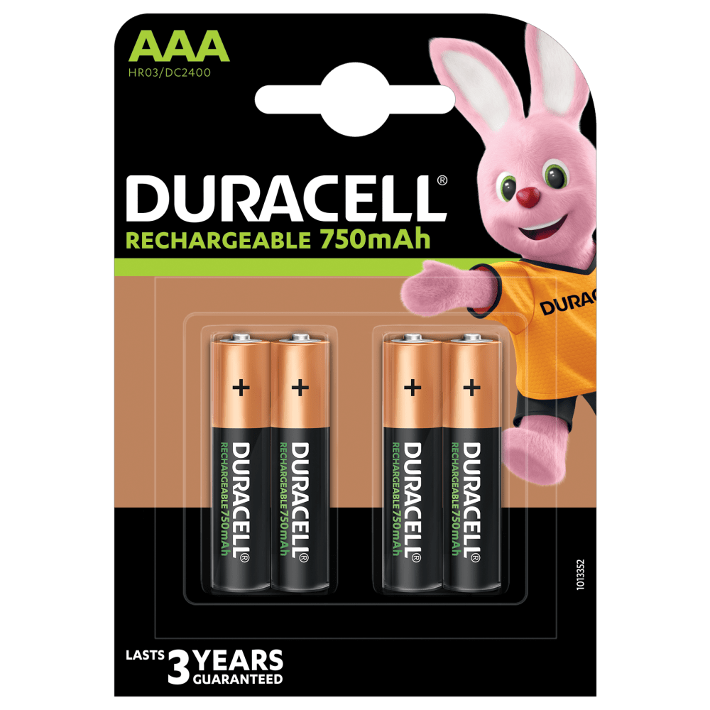Duracell AAA-batterier – genopladelige traditionelle